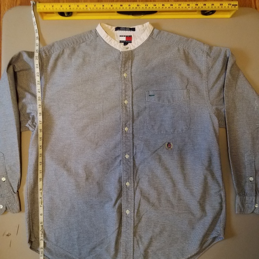 VINTAGE TOMMY HILFIGER shirt button up size L cott